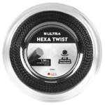 Corda Ultra Hexa Twist 1.30mm - Rolo com 200 Metros Preta